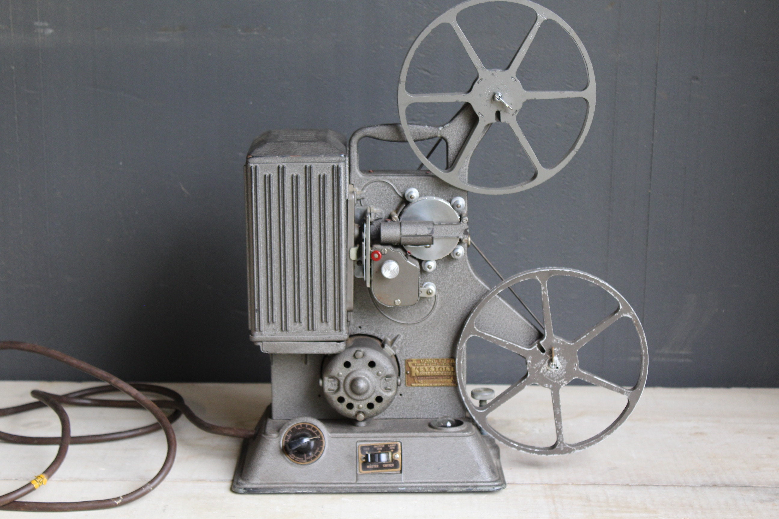 Vintage Movie Projector, Keystone Movie Projector With Reels