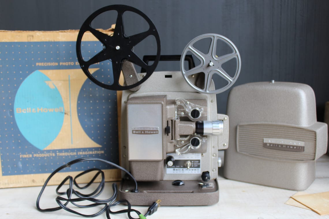 Vintage Bell & Howell 8 MM Movie Projector Model 245 PAY Etsy