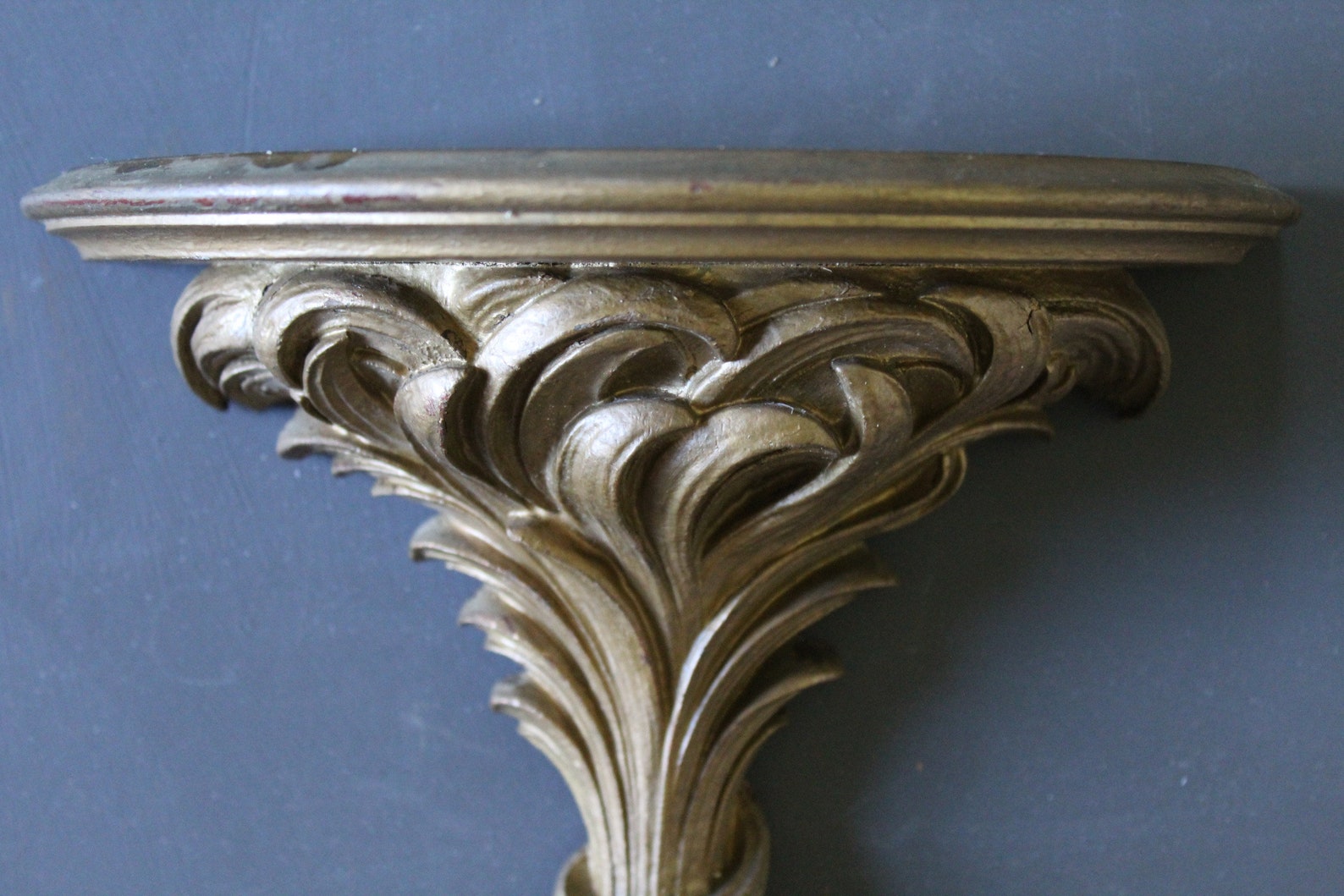 1960s Syroco Wood Wall Shelf Vintage Gold Syroco Wood Sconce Etsy