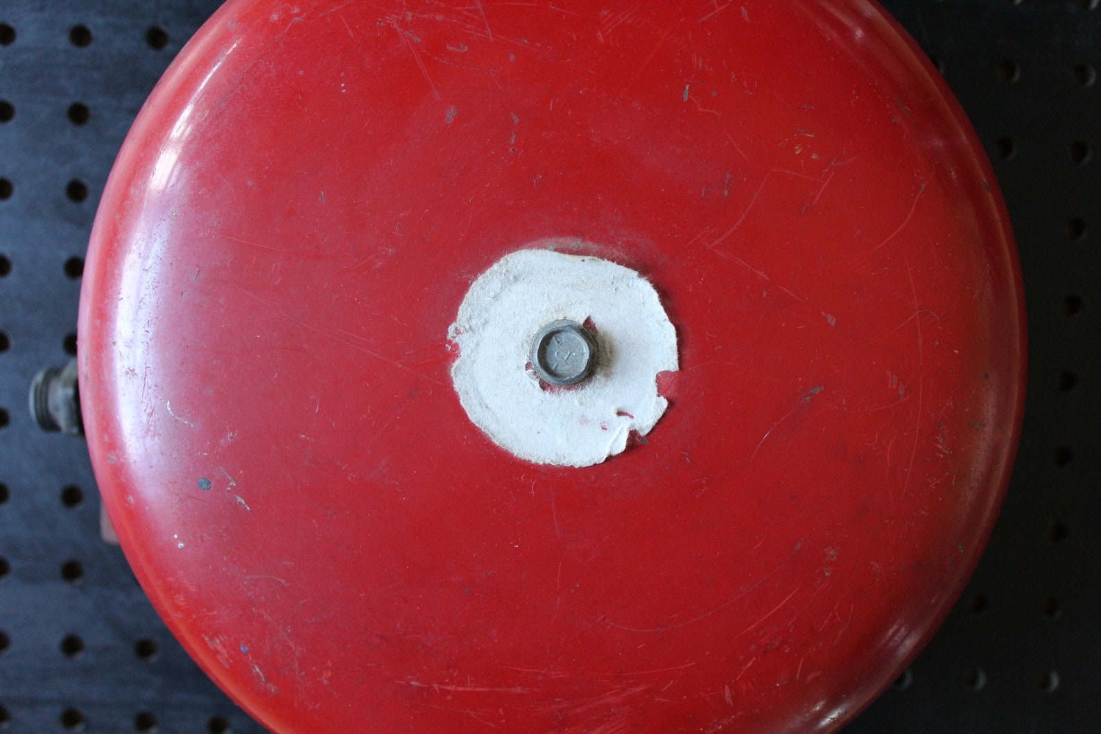Vintage Large Red Alarm Bell Industrial Fire Alarm Bell Big Etsy