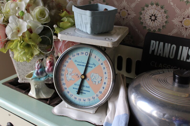 Vintage White Scale American Family Nursery Scale White Baby Etsy Vintage White Scale American Family Nursery Scale White Baby Etsy