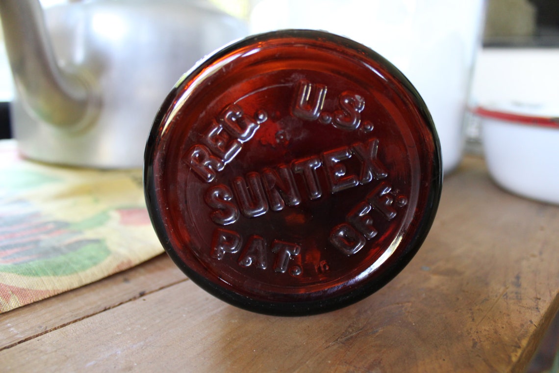 Vintage Bleach Bottle 32 Oz. Brown Suntex Bleach Bottle Etsy