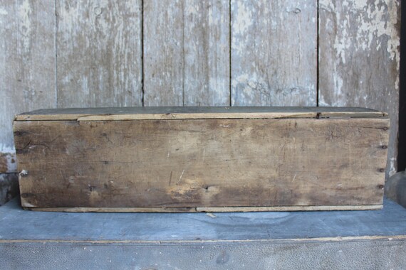 Authentic Wooden Chicken Feeder Vintage Long Wooden Trough Etsy