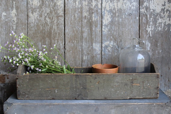 Authentic Long Wooden Chicken Feeder Vintage Wooden Trough Etsy