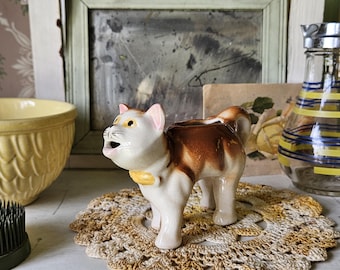 Lefton Miss Priss Kitty Cat Cookie Jar #1502 NO Lid!/ Super Cute