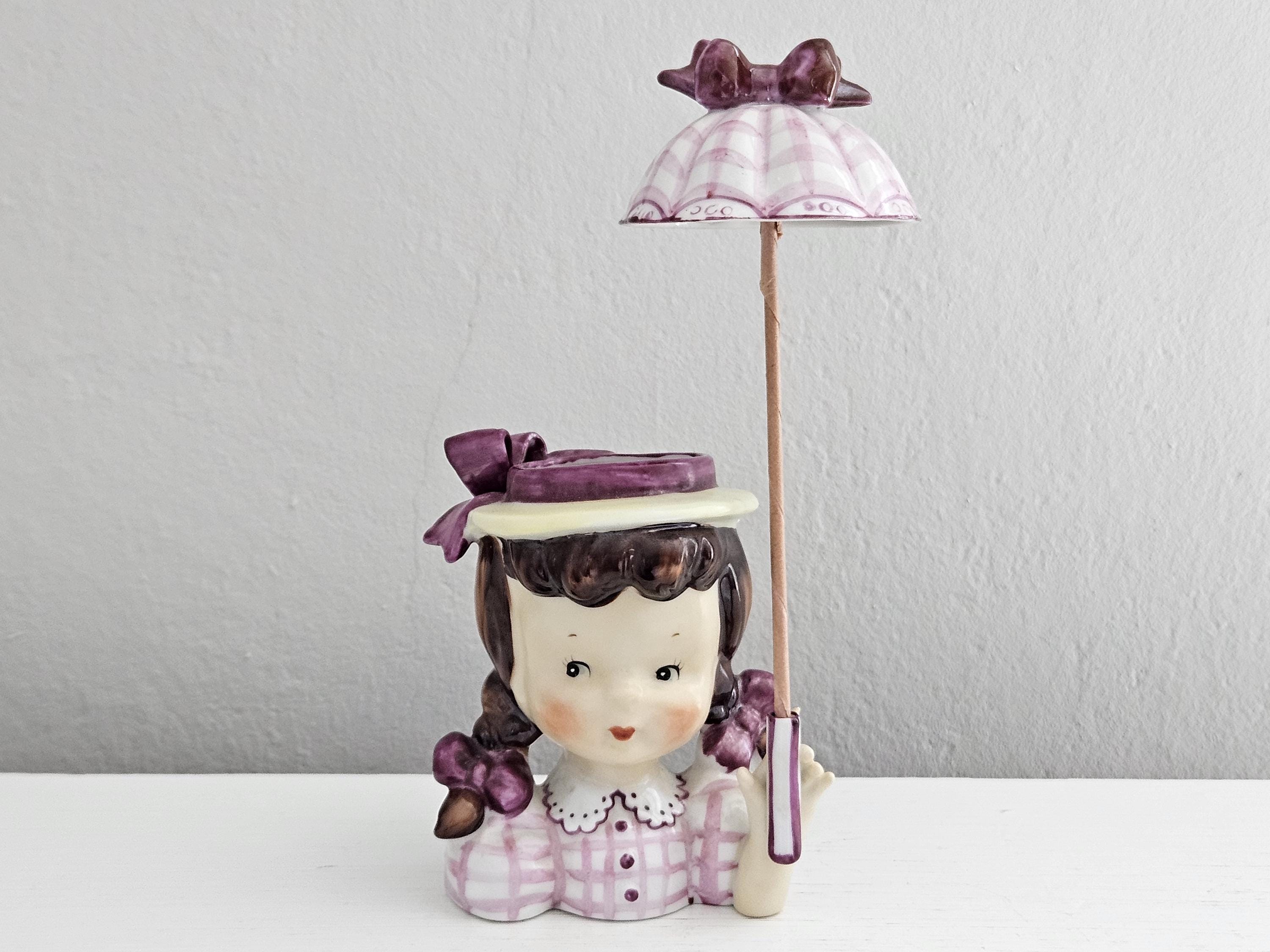 Head Vase Girl Umbrella - Etsy