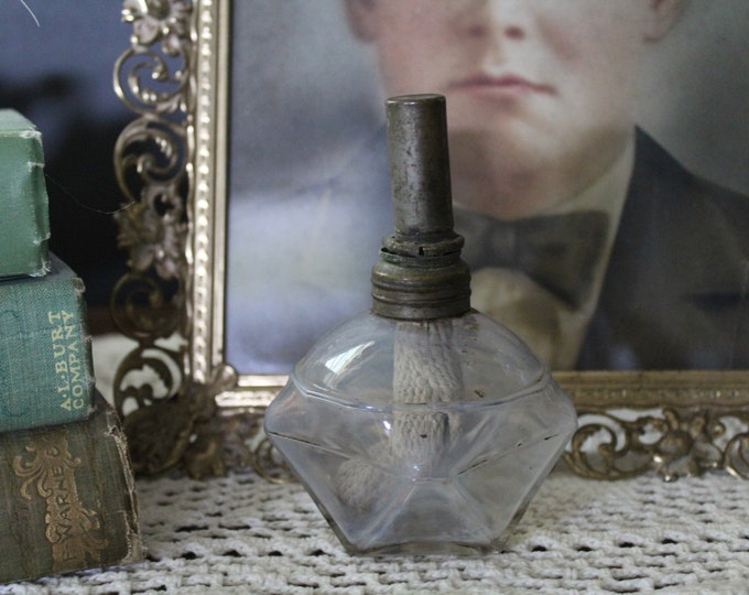 Antique Sparking Lamp, Vintage Courting Lamp, Small Oil Lamp, Chamber