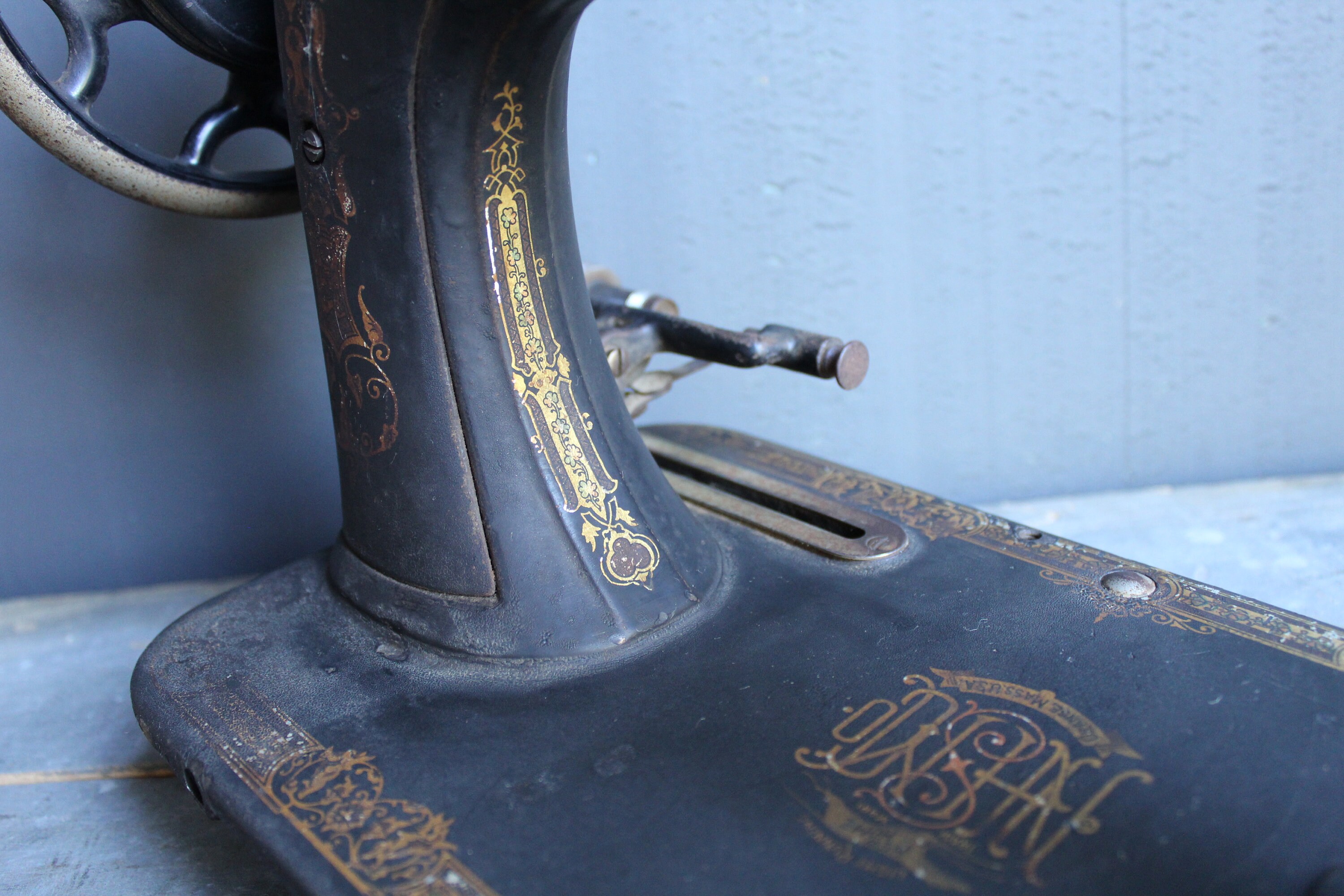 Antique Sewing Machine New Home Sewing Machine S.M. Black Etsy