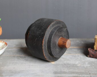 Antique Foundry Mold, Foundry Pattern, Wooden Machine Part, Vintage Factory Mold, Industrial Wood Part, Machine Mold From NJ Plant