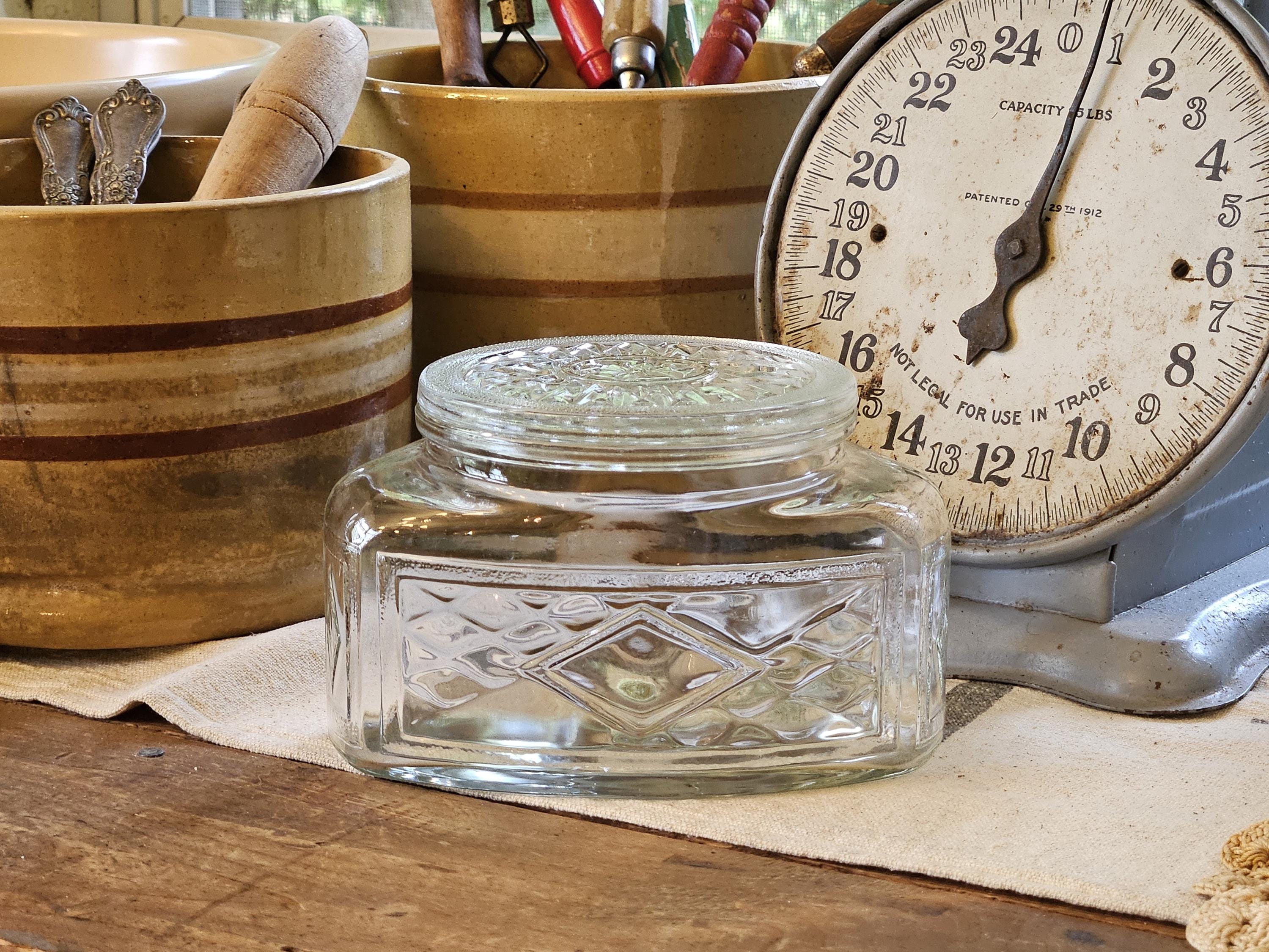 Vintage Glass Ice Box Containers - Etsy