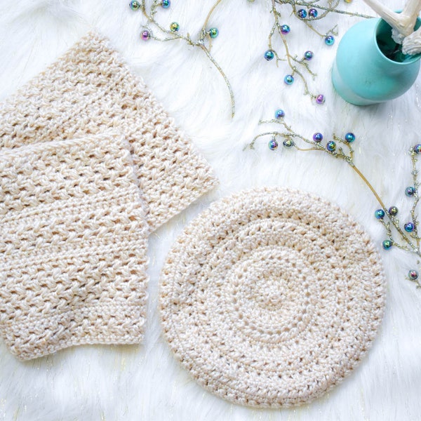 Elegant Beret and Scarf Crochet Pattern | Elegant crochet pattern | Easy Crochet Beret Pattern