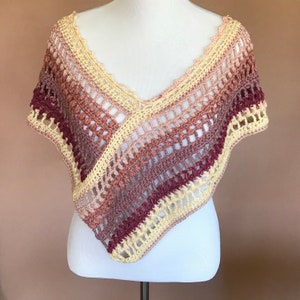 Ara Poncho | One Skein Wonder | Beginner Crochet Pattern