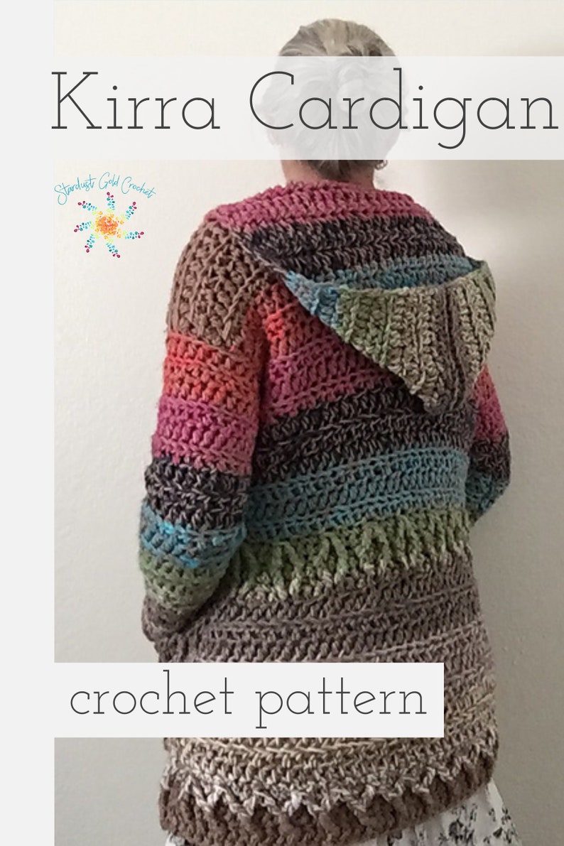The Kirra Cardi Hooded Crochet Cardigan Pattern Crochet | Etsy