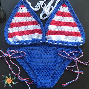 Forth of July Bikini Crochet Pattern | Easy Crochet Pattern