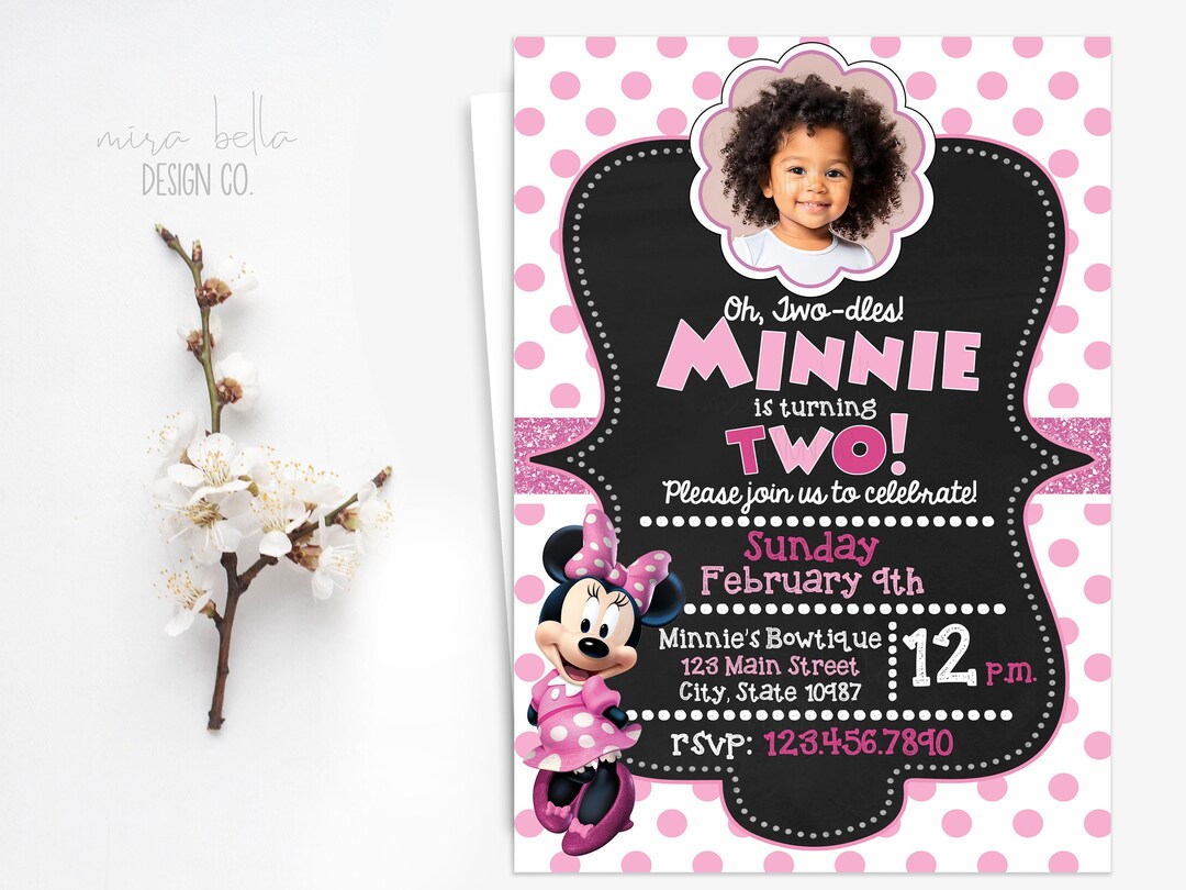 Oh, Twodles Inspired Birthday Invitation Etsy