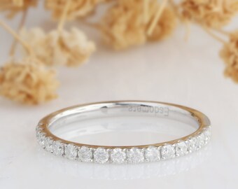 Moissanite Wedding Band Etsy