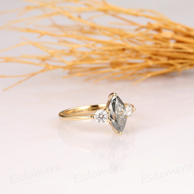 2.2ct Round Cut 3-Stone Engagement Wedding Bridal Anniversary Ring 14k Rose Gold 