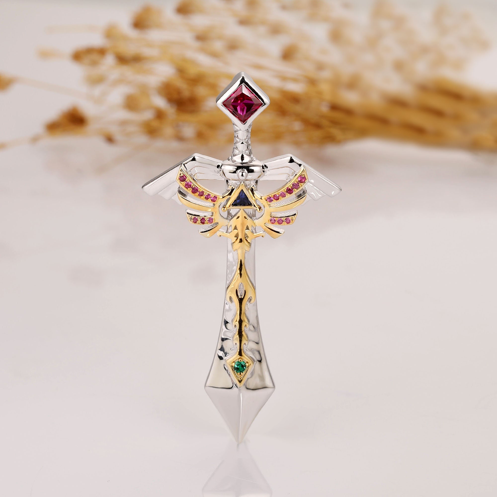 Zelda Pendant Video Game Two Tone Color 