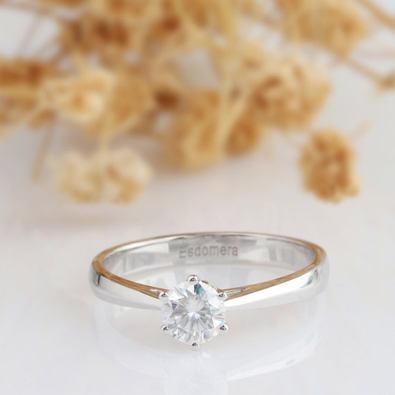 bague solitaire moissanite bague solitaire moissanite