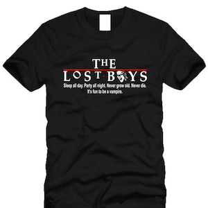 THE LOST BOYS Movie T-shirt 80&#39;s horror shirt B 1 Of us T-shirt Never Grow old