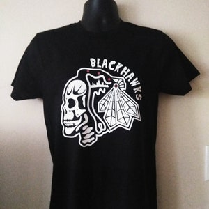 chicago blackhawks skull jersey