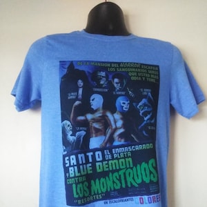 ELサントとブルーデーモンのクールなTシャツ
