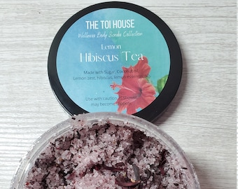 Lemon Hibiscus Tea Body Scrub