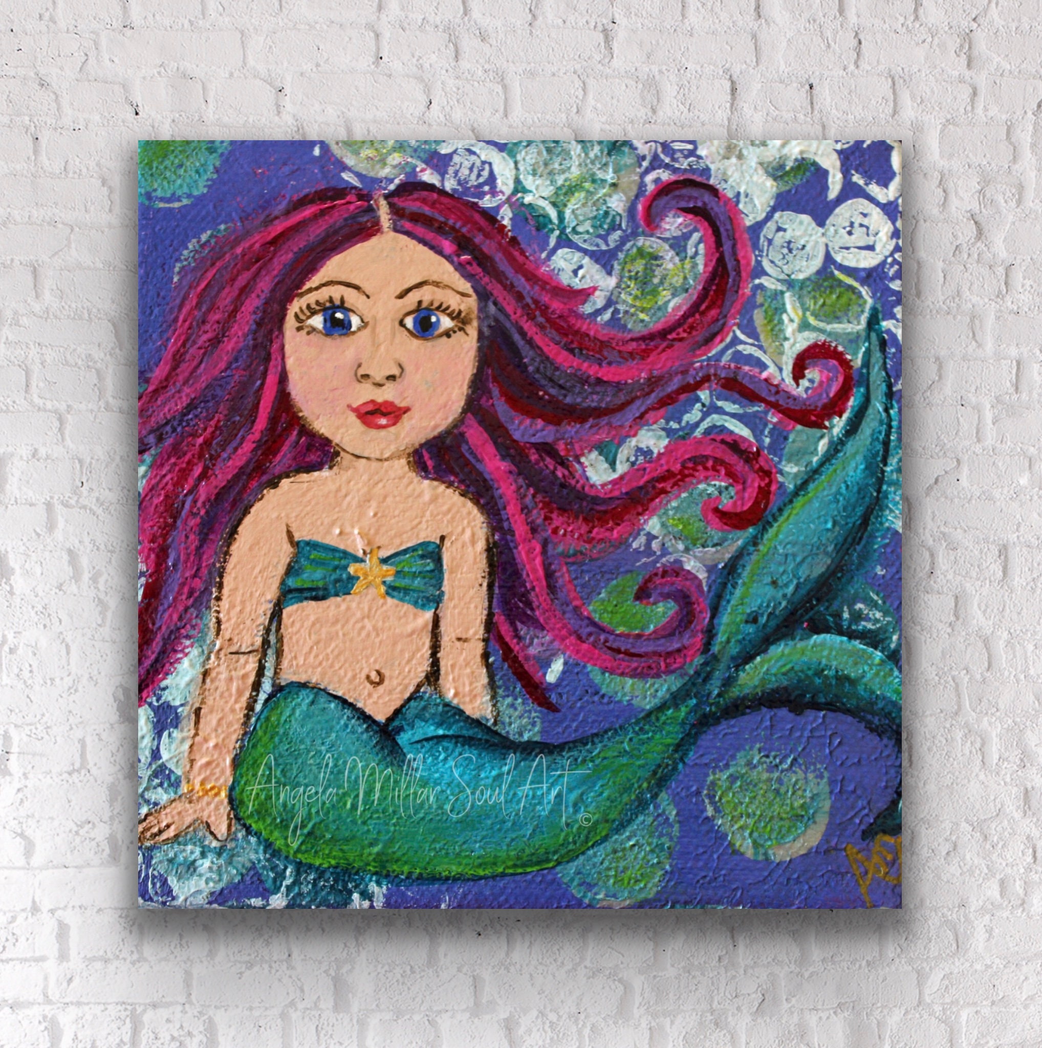Mermaid Mermaid Wall Art Mermaid Gifts Little Mermaid Etsy Australia