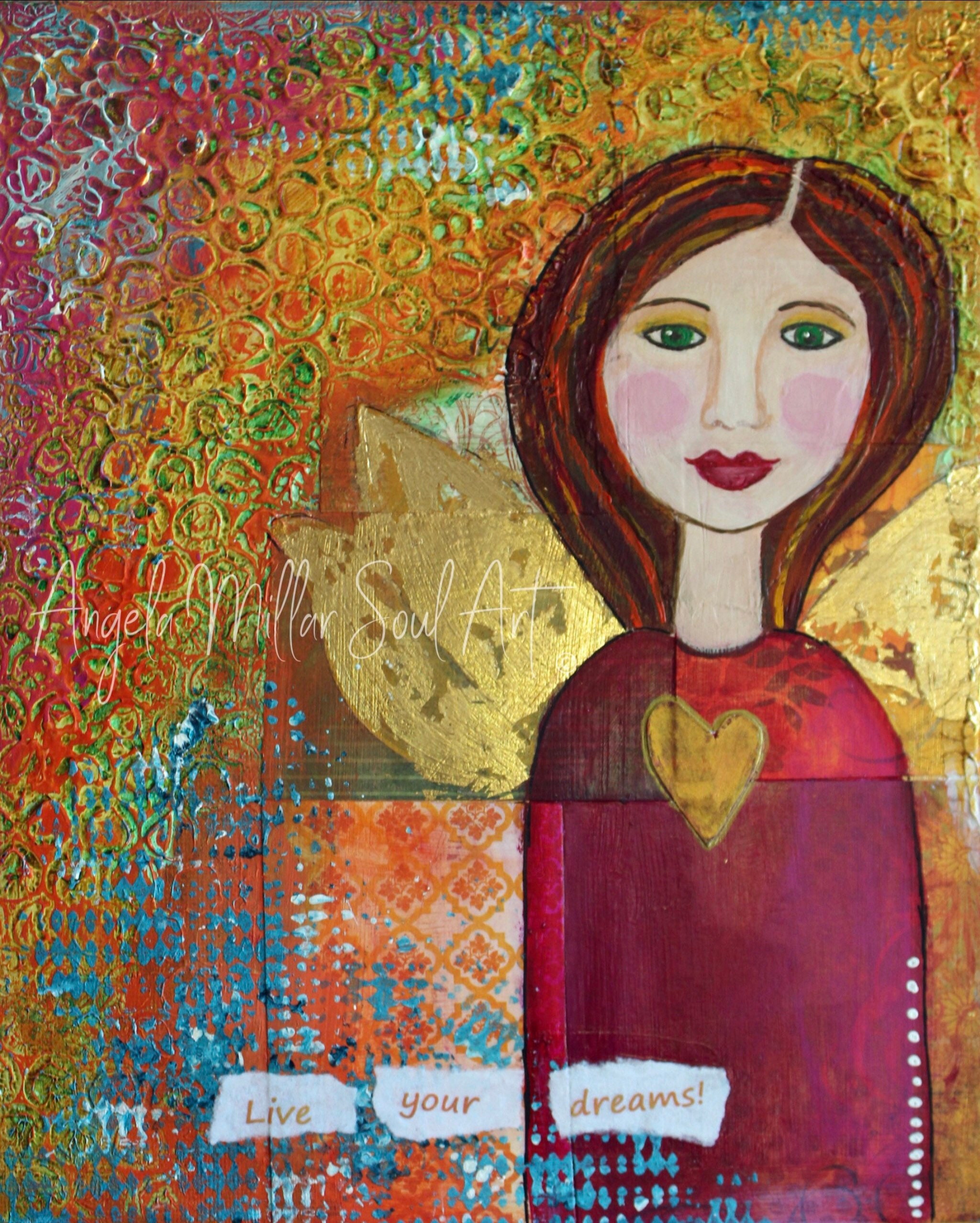 Angel Angel Wall Art Baptism Gift Girls Baby Christening Etsy