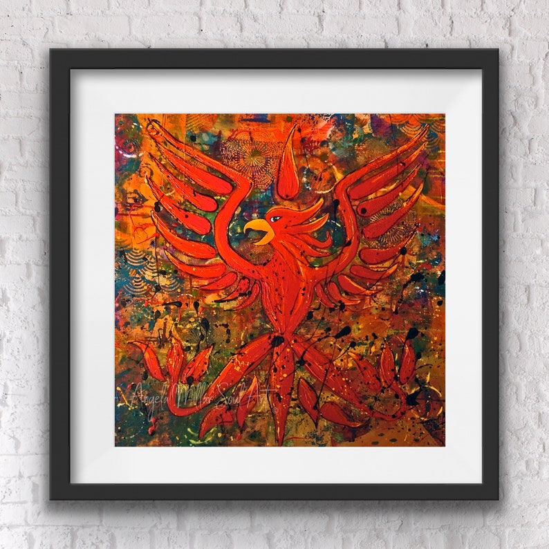 Phoenix Print Phoenix Wall Art Phoenix Home Decor Etsy Australia