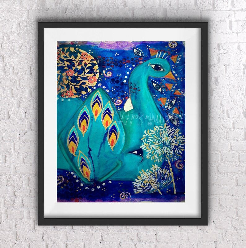 Elephant Decor Elephant Wall Art Peacock Decor Peacock Etsy Australia