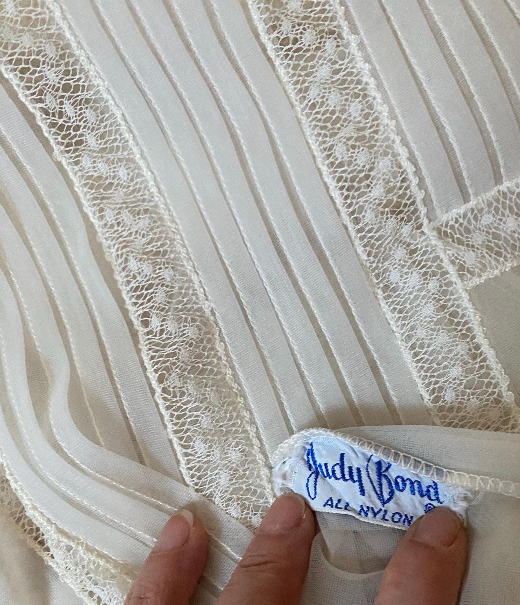 Vintage 1940s White Blouse Women M 6 8 L 40s 30s 1930s 50s 1950s