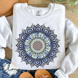 Sweary Mandala PNG (Digital Download) | Hidden Cuss Words | Retro Tie Dye Shirt Design