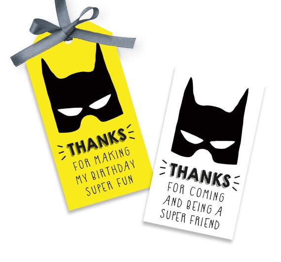 batman gift tags batman