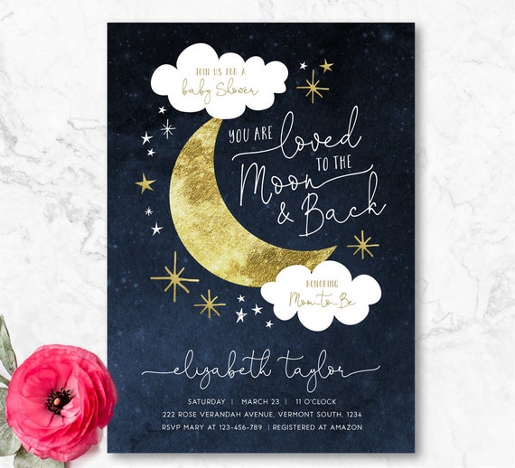 back of baby shower invitation