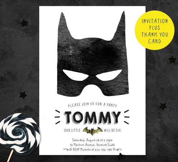 Invitation De Batman Batman Fete Theme De Batman Batman Valet Invitation Plus Carte De Remerciement Anniversaire Invitation De Batman Batman Fete Theme De Batman Batman Valet Invitation Plus Carte De Remerciement Anniversaire