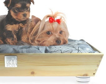 Pet Bed Furniture, Luxury Small Dog Bed and Cat. Machine Washable double side cushion,waterproof fabric and floreal pattern.Designer pet bed