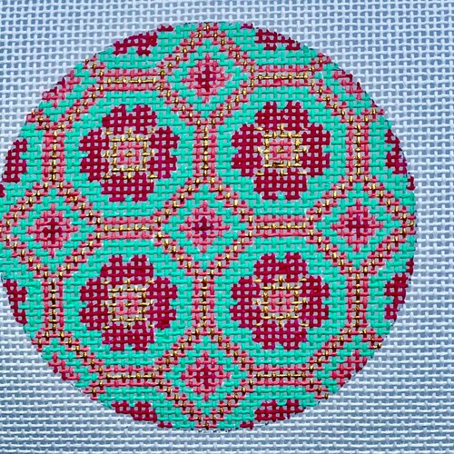 Hand Painted Needlepoint Canvas Dove Ornament 3 Inches Etsy