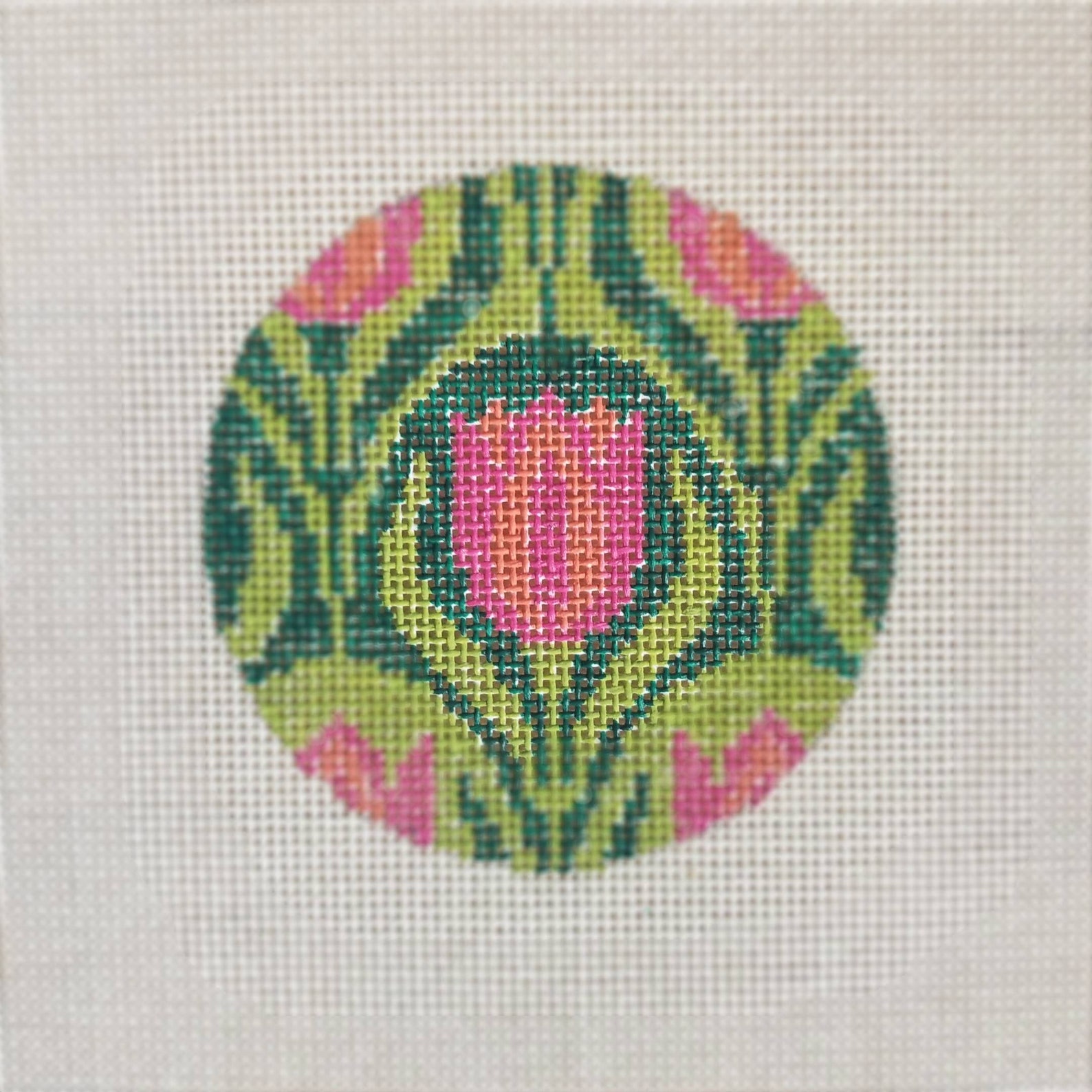 Hand Painted Needlepoint Canvas 3