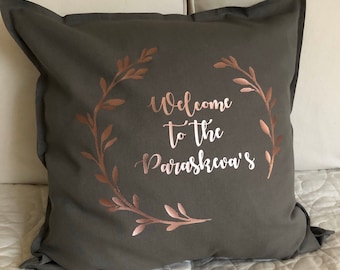Personalised Family Cushion cover ‘Welcome to the ......’