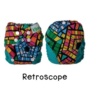 US: Newborn Cover (6-15 lbs), Retroscope, Adjustable, Wipeable Newborn Cloth Diaper Cover, Ships from US