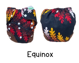 UK: XL Nappy Wrap for Children 14-32 kgs, Equinox, Adjustable and Wipeable, Big Kid Diaper Cover, Ships from UK