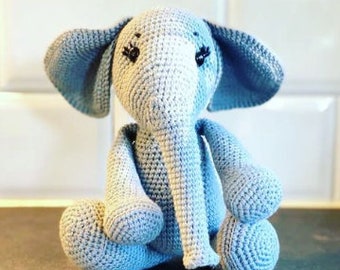 UK: Crocheted Elephant Plushies made by Ugandan Mamas / Baby Gift / Ethically Handmade / Baby Shower / Birthday (ships to U.K./E.U. only)