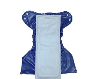UK: Bamboo /Cotton Insert for Cloth Nappies / One Size / Birth to Potty / Adjustable / Waterproof PUL Backing (Ships from the UK)