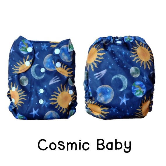 US: Cloth Diaper Cover One Size Birth to Potty (10-35 Lbs), Cosmic