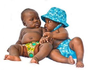 US: Sun Hats CLEARANCE 50% OFF Kitenge Baby Sun Hats in Sizes 0 - 2 years (ships to U.S. only)