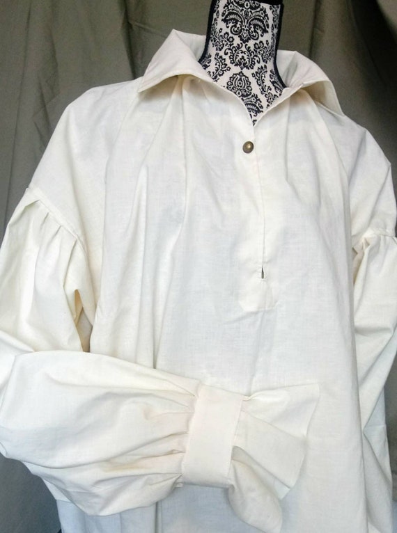 New Handmade Renaissance Men/'s Peasant Shirt Size Small Various Colors
