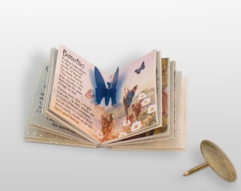 Miniature Fairy Book (double sided printed pages, with illustrations & pop up)