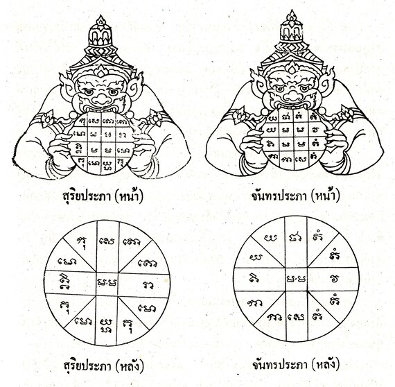 Yant Rahu Phra Rahu Tattoos