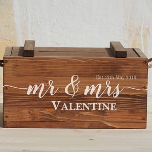 Wedding card Box, post box, keepsake box, treasure chest, wedding card holder, rustic wedding box, wood card box, wedding gift personalised